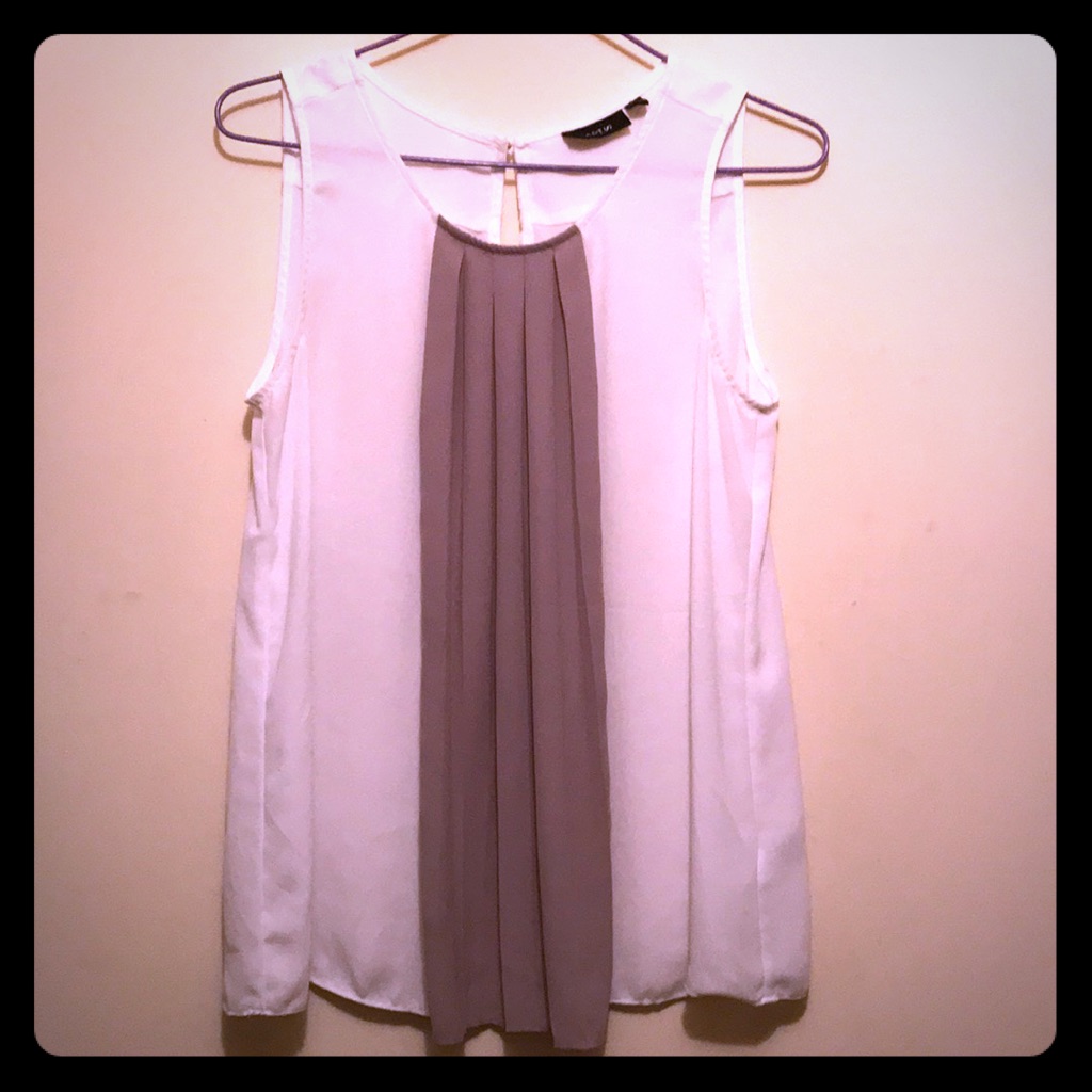 White Sleeveless Top